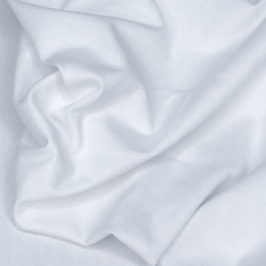 Cotton/TENCEL™ Modal Spandex Jersey - White - Simplifi Fabric