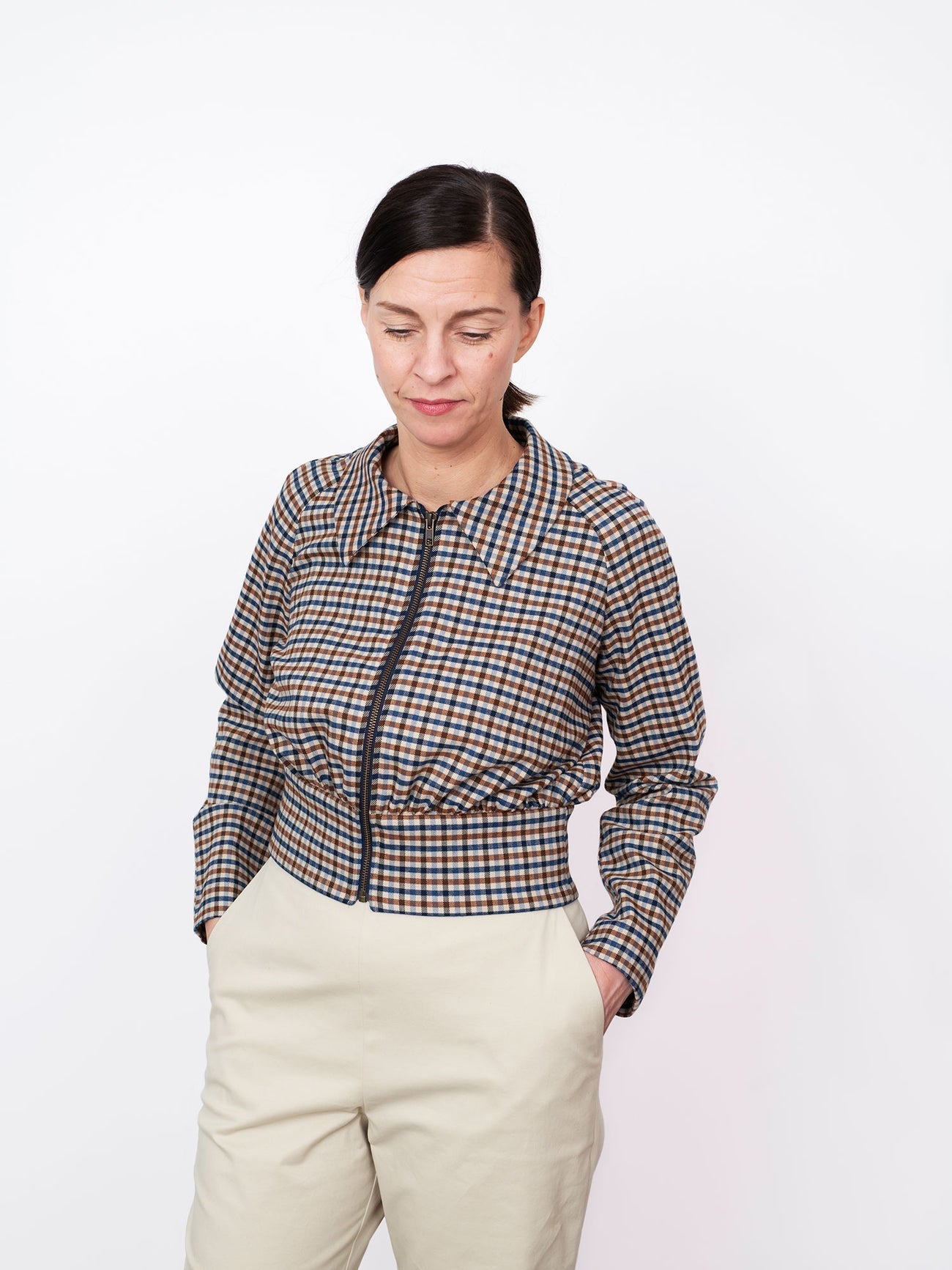 Cropped Jacket Pattern - The Assembly Line - Simplifi Fabric