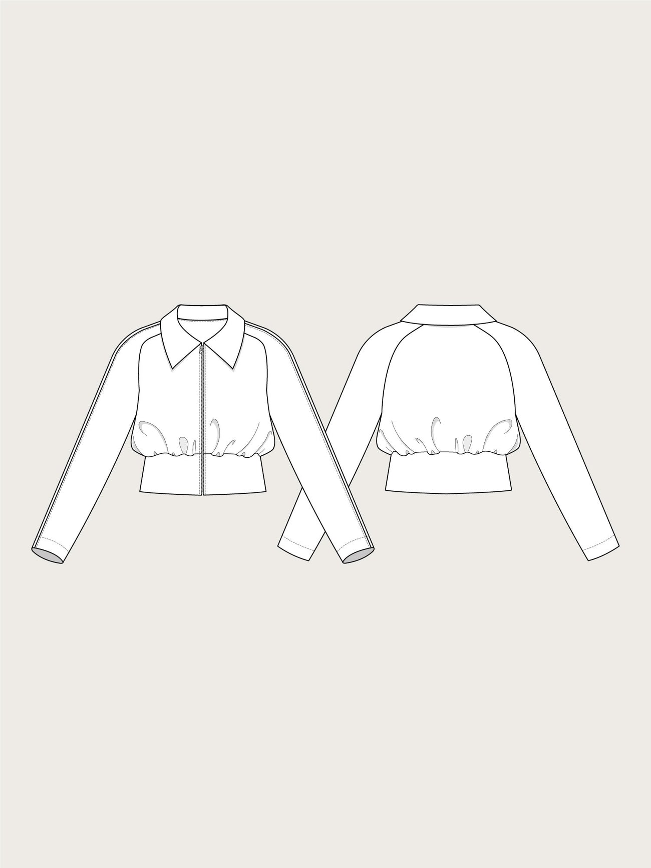 Cropped Jacket Pattern - The Assembly Line - Simplifi Fabric