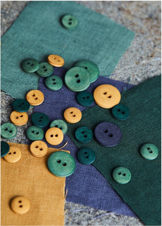 Curb Cotton Button - European Import - Oeko - Tex® - Mind The Maker - 18mm (Various Colors) - Simplifi Fabric