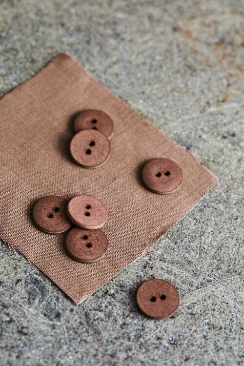 Curb Cotton Button - European Import - Oeko - Tex® - Mind The Maker - 18mm (Various Colors) - Simplifi Fabric