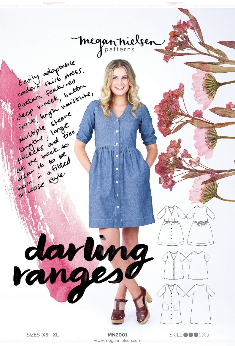 Darling Ranges Dress - Megan Nielsen Patterns - Sewing Pattern - Simplifi Fabric