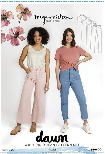 Dawn Jeans (4 in 1!) - Megan Nielsen Patterns - Sewing Pattern - Simplifi Fabric