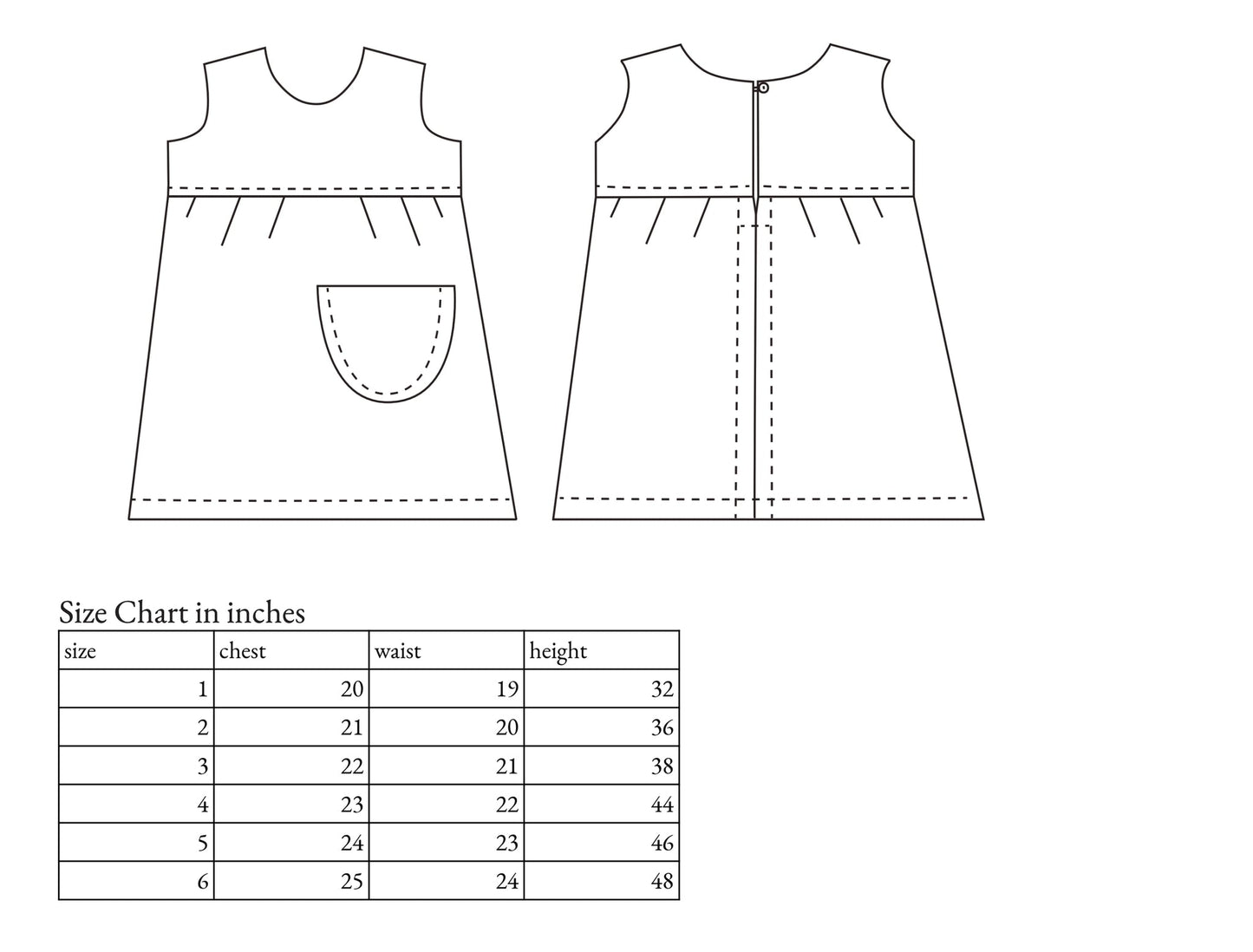 Pencil Dress & Iron on Decals Childrens Sewing Pattern - Fiona Hanna