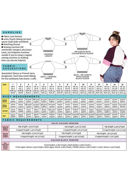 Drew Sweatshirt Pattern - Tilly And The Buttons - Simplifi Fabric