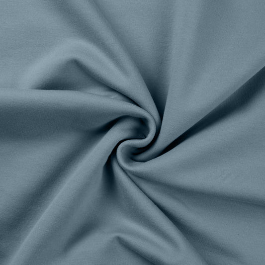 Dusty Blue 920 - European Import - Brushed Stretch French Terry - Simplifi Fabric