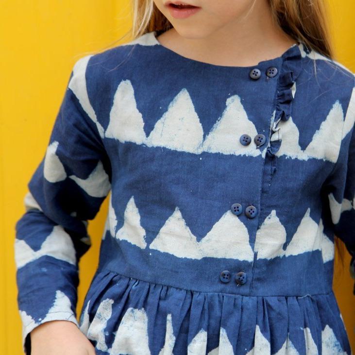 Elona Blouse and Dress Sewing Pattern - Girl 3/12Y - Ikatee - Simplifi Fabric