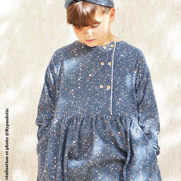 Elona Blouse and Dress Sewing Pattern - Girl 3/12Y - Ikatee - Simplifi Fabric