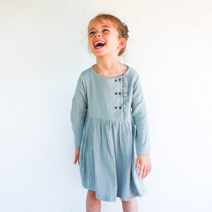 Elona Blouse and Dress Sewing Pattern - Girl 3/12Y - Ikatee - Simplifi Fabric