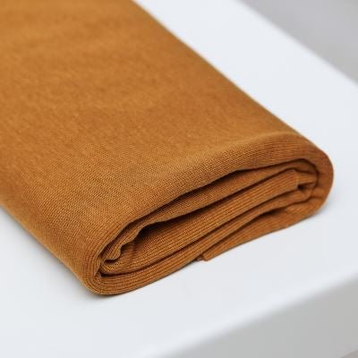 Fine 2x1 Rib Jersey TENCEL™ Lyocell Organic Cotton - OEKO - TEX® - MeetMILK - Mustard - Simplifi Fabric