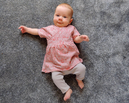 Flo Dress + Riley Leggings (0 - 24m) Baby + Toddler Sewing Pattern - Dhurata Davies - Simplifi Fabric