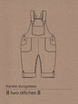 Frankie Dungarees & Dress (6mo-2years) - Kids Paper Sewing Pattern - Two Stitches Patterns