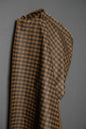 Gingham British Organic Cotton Traditional Oilskin - Ginger Biscuit - Merchant & Mills - Simplifi Fabric