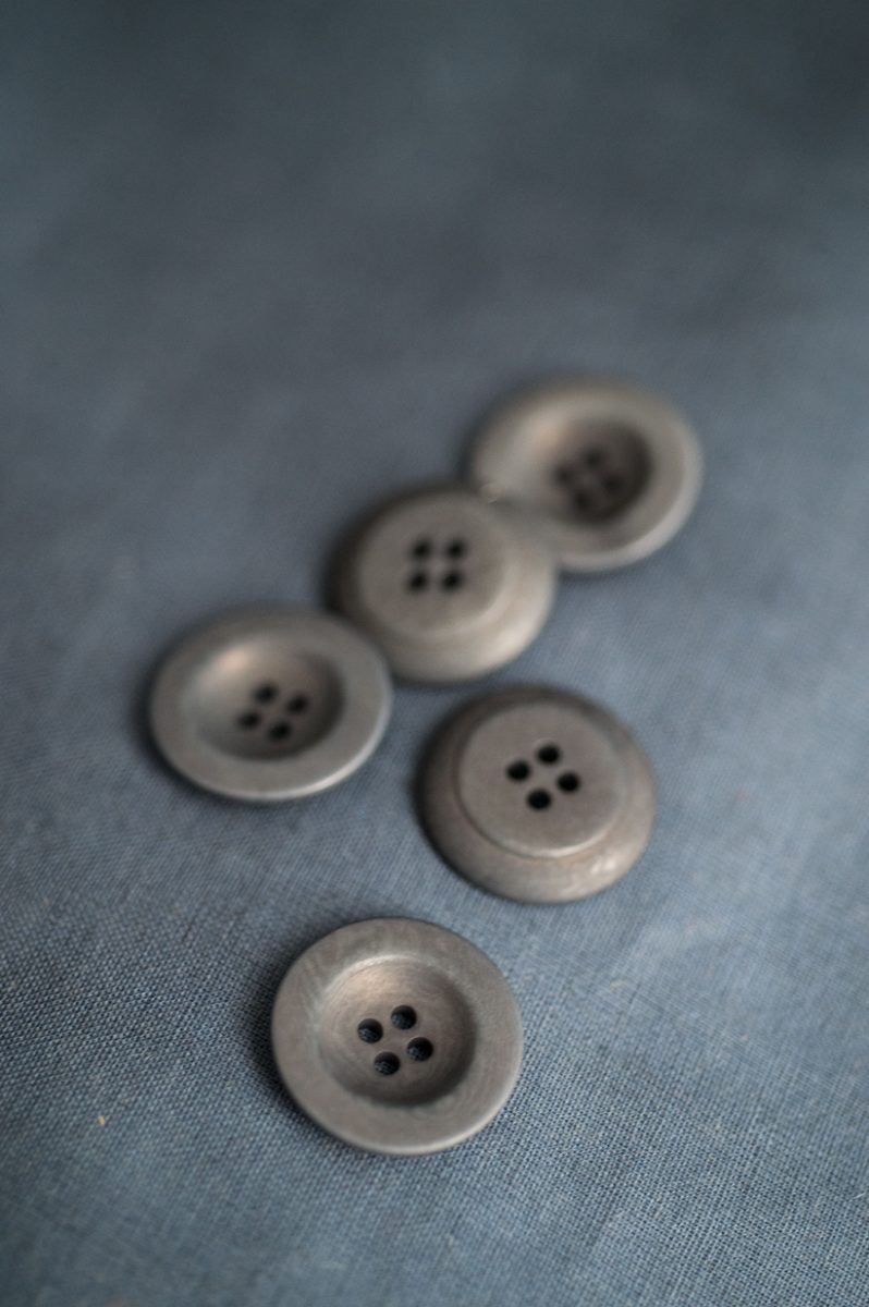 Grey - Corozo Button - Merchant & Mills - 18mm & 22mm - Simplifi Fabric