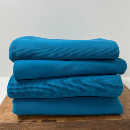 Organic Cotton Stretch Jersey 200gsm - Seaport Blue