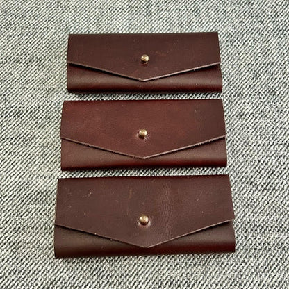 Handmade Needle Wallet - Brown Leather - Dhurata Davies - Simplifi Fabric