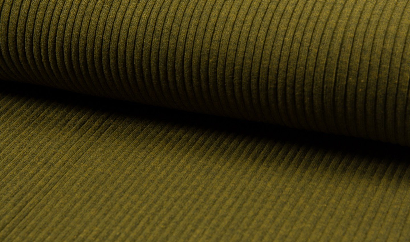 Heavy Rib - European Import - Oeko - Tex® - 033 Green Ochre Melange - Simplifi Fabric