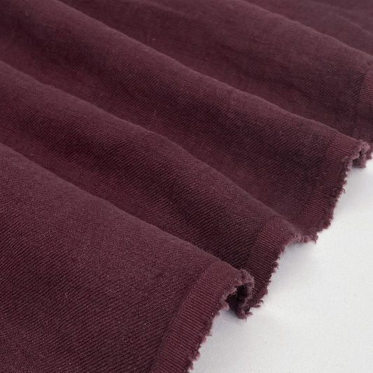 Heavy Sand - Washed Linen Twill - Merlot - Simplifi Fabric