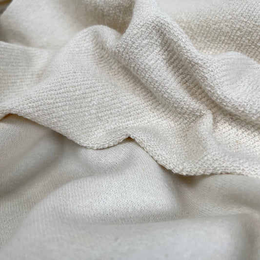 Hemp Organic Cotton Terry - 450gsm - Natural - Simplifi Fabric