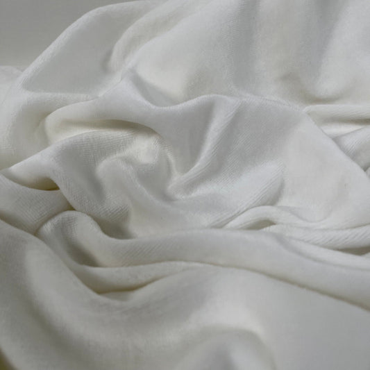 Hemp Organic Cotton Velour 260gsm - Natural - Simplifi Fabric