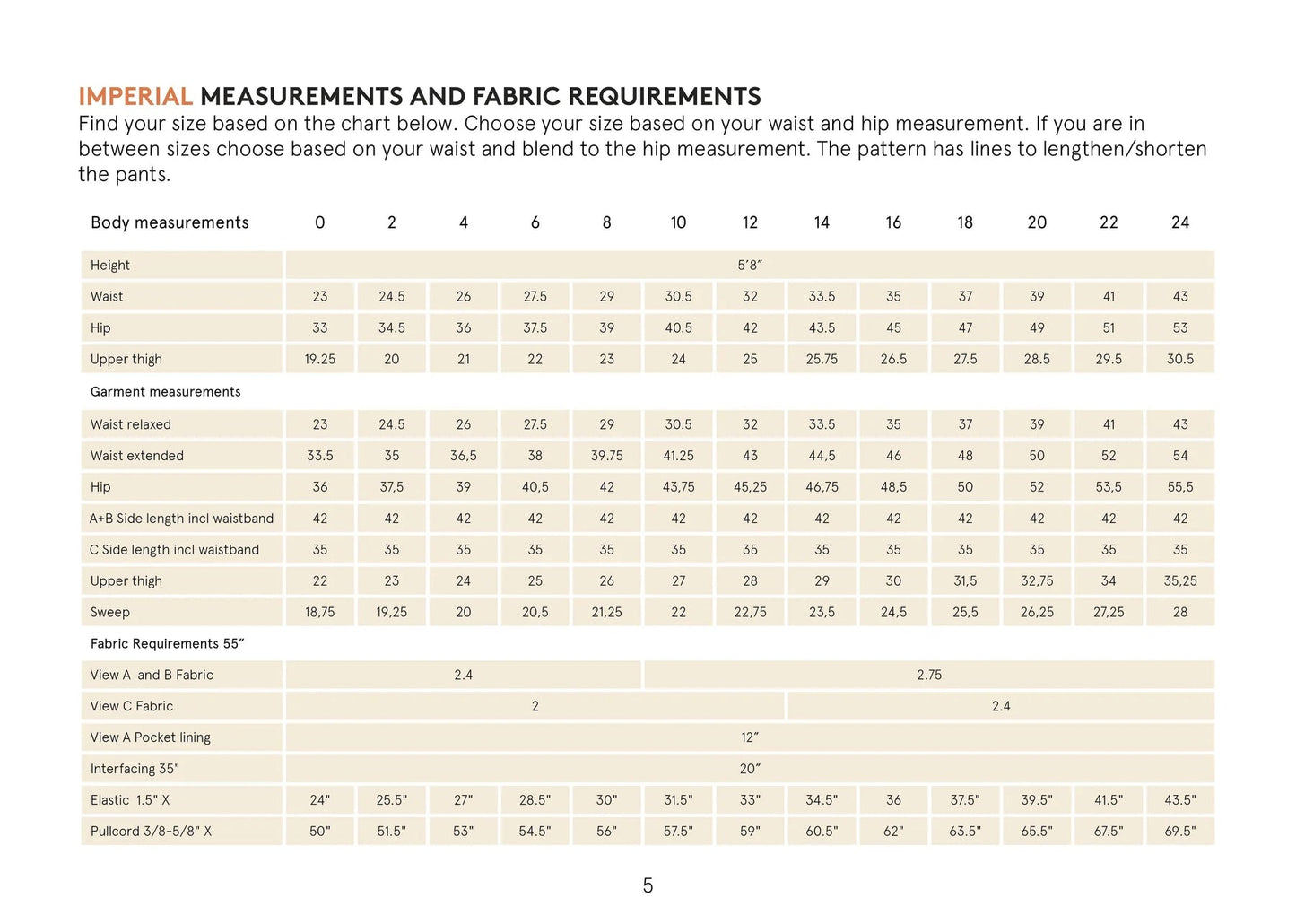 High Waist Pants Womens Paper Pattern - Wardrobe by Me - Simplifi Fabric