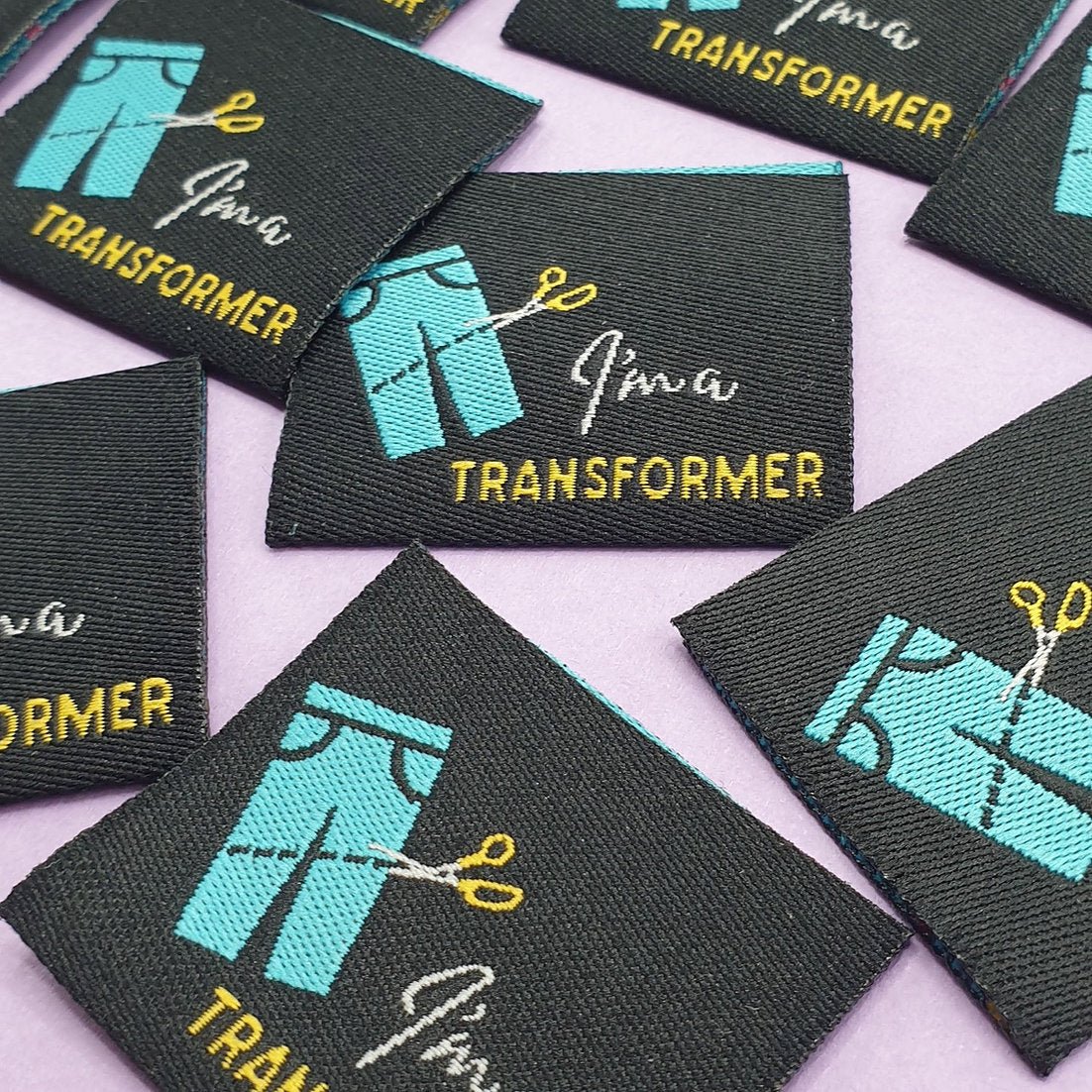 "I AM A TRANSFORMER" Woven Label Pack - Sew Anonymous - Simplifi Fabric