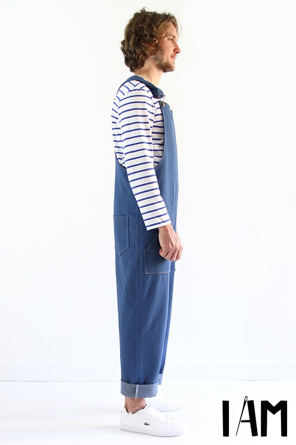 I am COLIBRI (Mens) - Classic Overalls Pattern - I AM PATTERNS - Simplifi Fabric