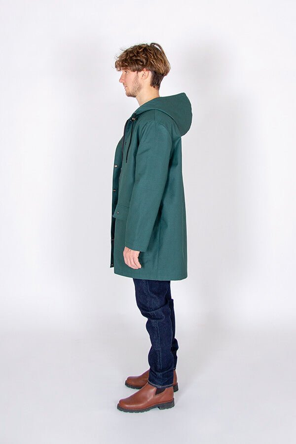 I am JACQUES (Mens) - Classic Raincoat Pattern - I AM PATTERNS - Simplifi Fabric