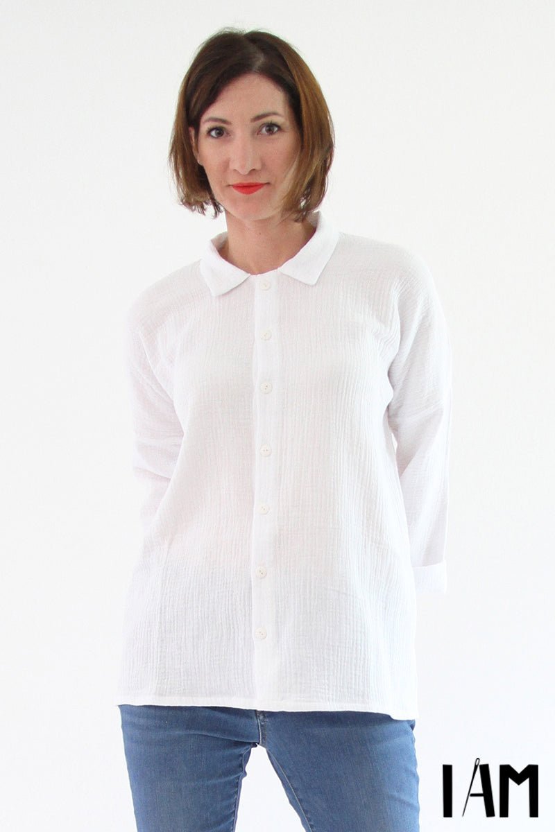 I am LUCIENNE - Shirt, Tunic + Dress Pattern - I AM PATTERNS - Simplifi Fabric