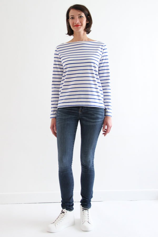 I am MILOR (Ladies) - Classic Boatneck Tshirt Pattern - I AM PATTERNS - Simplifi Fabric