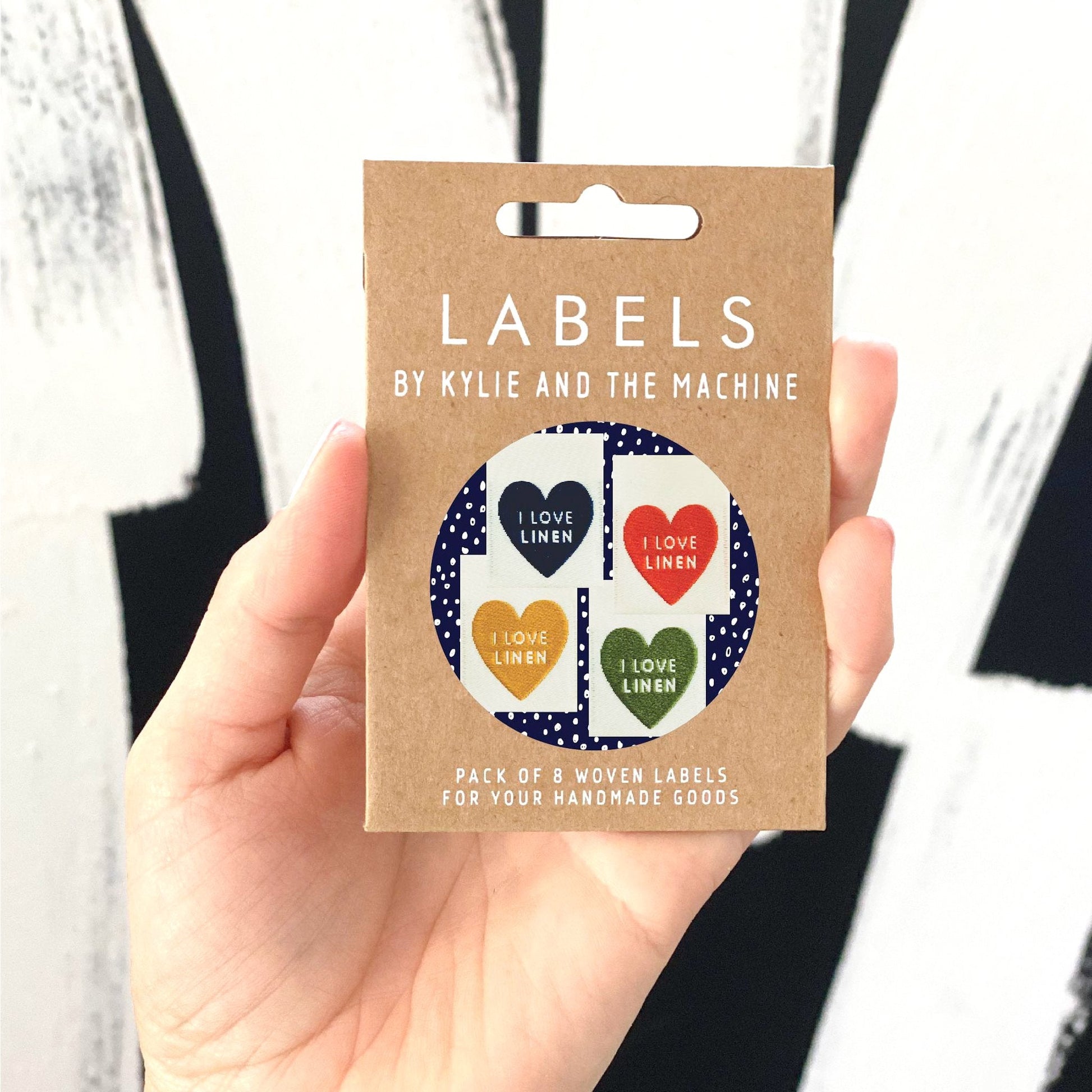 "I LOVE LINEN" Multipack Woven Label Pack - Kylie And The Machine - Simplifi Fabric