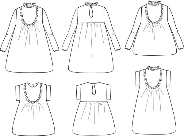 Ida Blouse & Dress Sewing Pattern - Girl 3/12Y - Ikatee - Simplifi Fabric