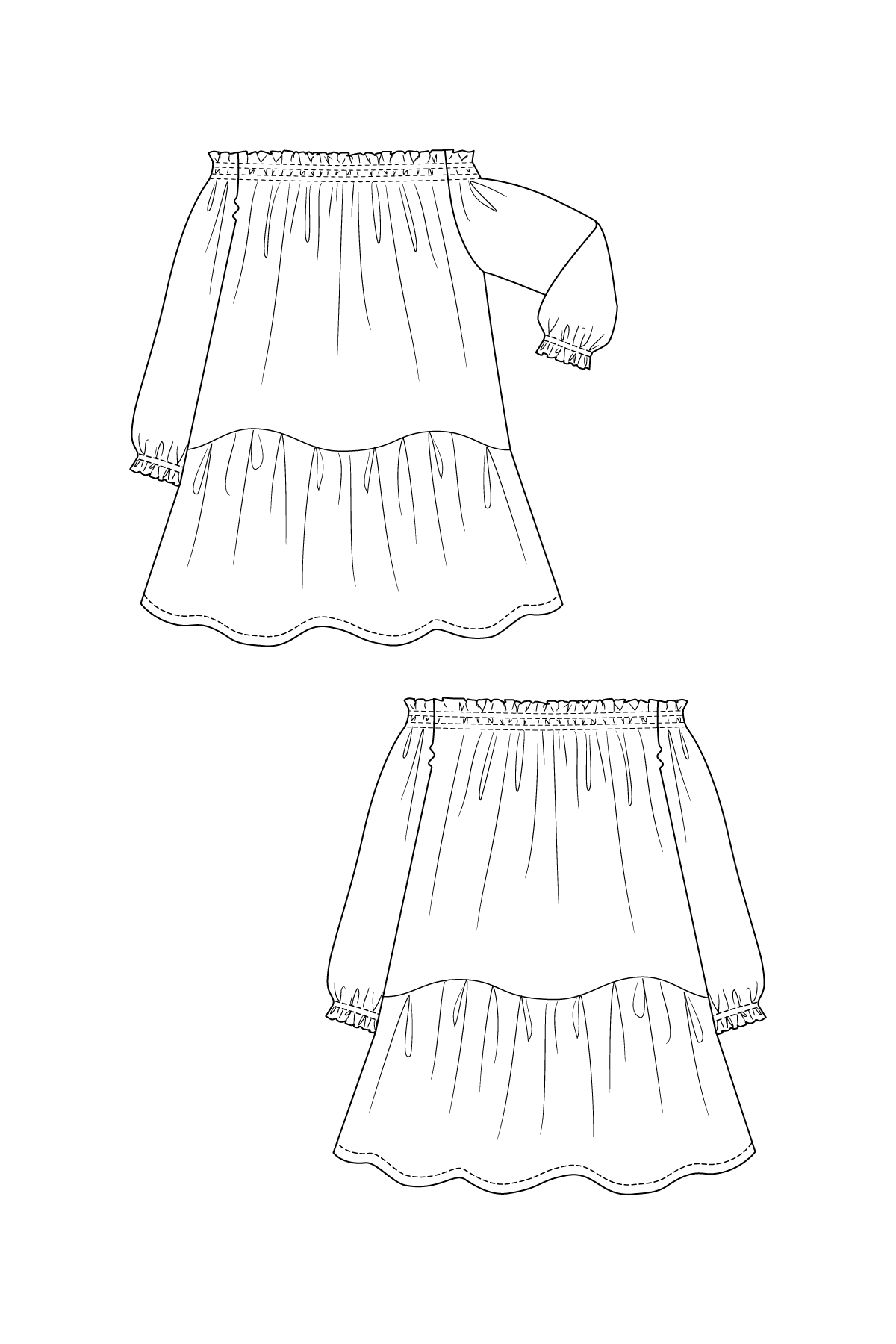 Ilma Smock Dress and Top - PDF Pattern - Named Clothing - Simplifi Fabric