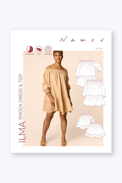 Ilma Smocked Dress & Top - Named Clothing - Sewing Pattern - Simplifi Fabric