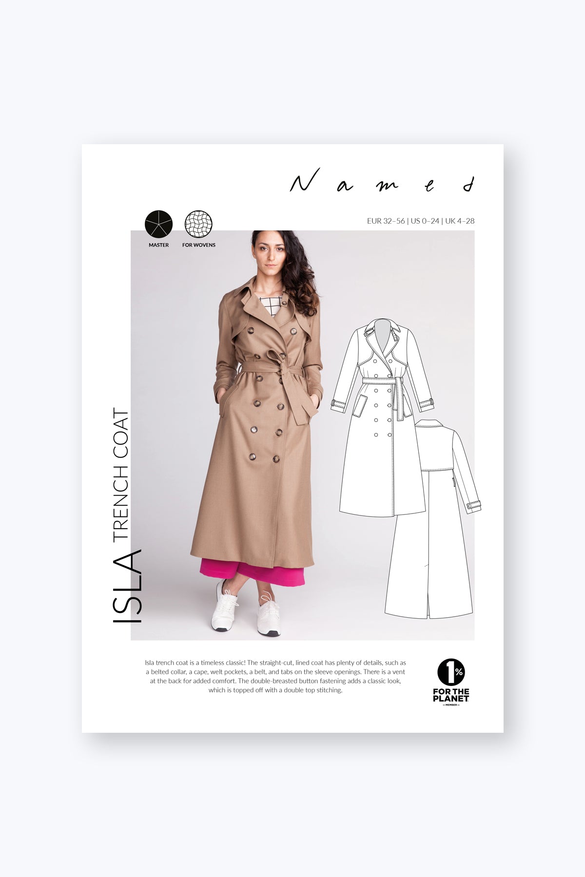 Isla Trench Coat - PDF Pattern - Named Clothing - Simplifi Fabric