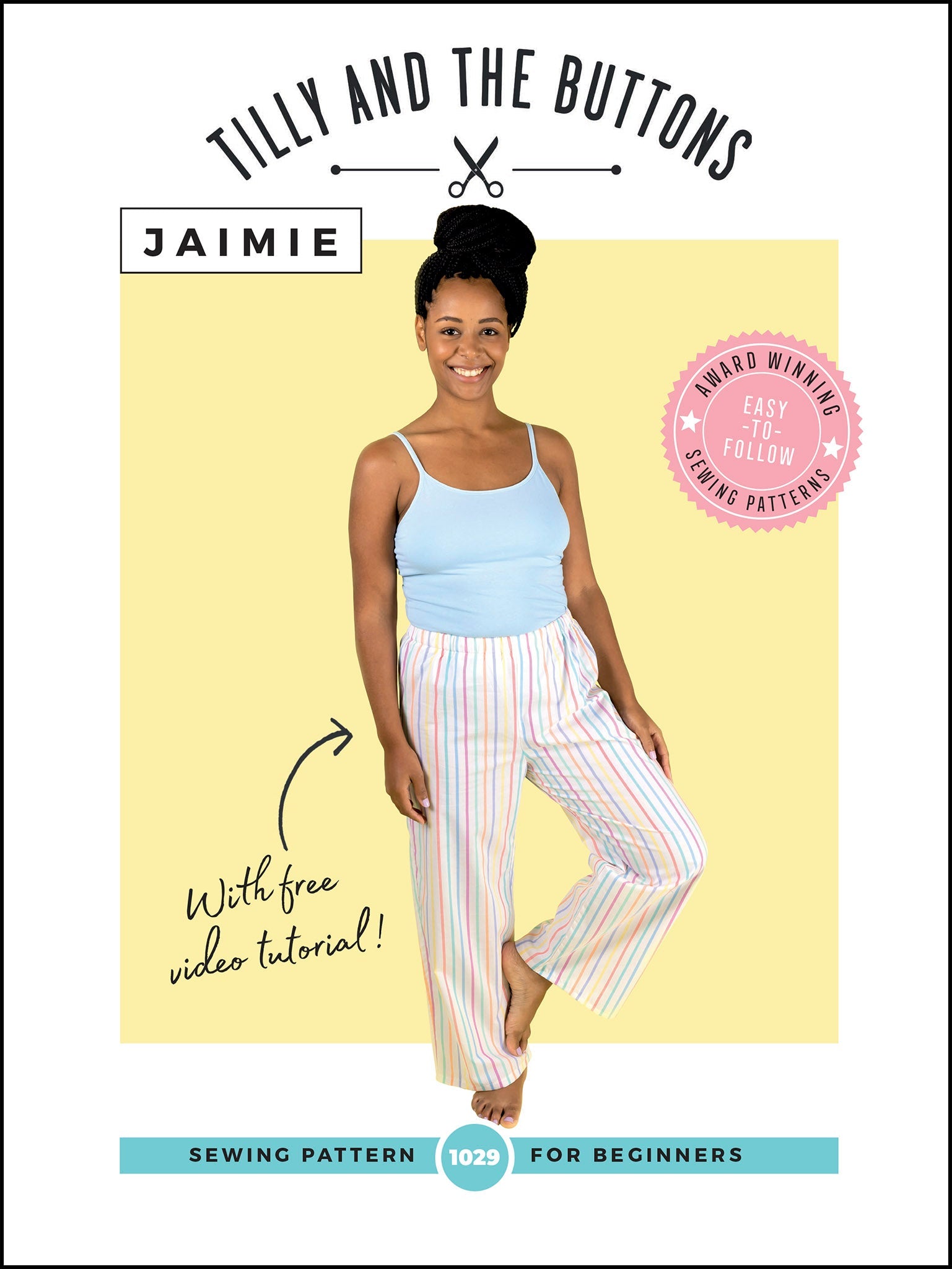 Jaimie Pajama Bottoms / Shorts Pattern - Tilly And The Buttons - Simplifi Fabric