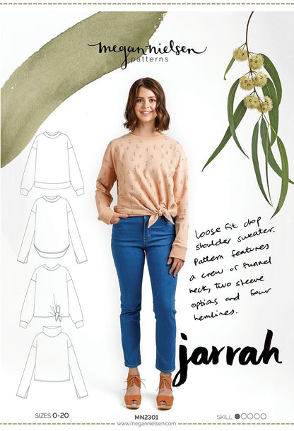 Jarrah Sweater - Megan Nielsen Patterns - Sewing Pattern - Simplifi Fabric