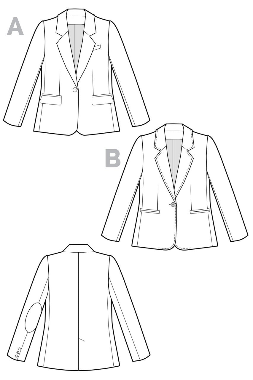 Jasika Blazer Pattern - Closet Core Patterns - Simplifi Fabric