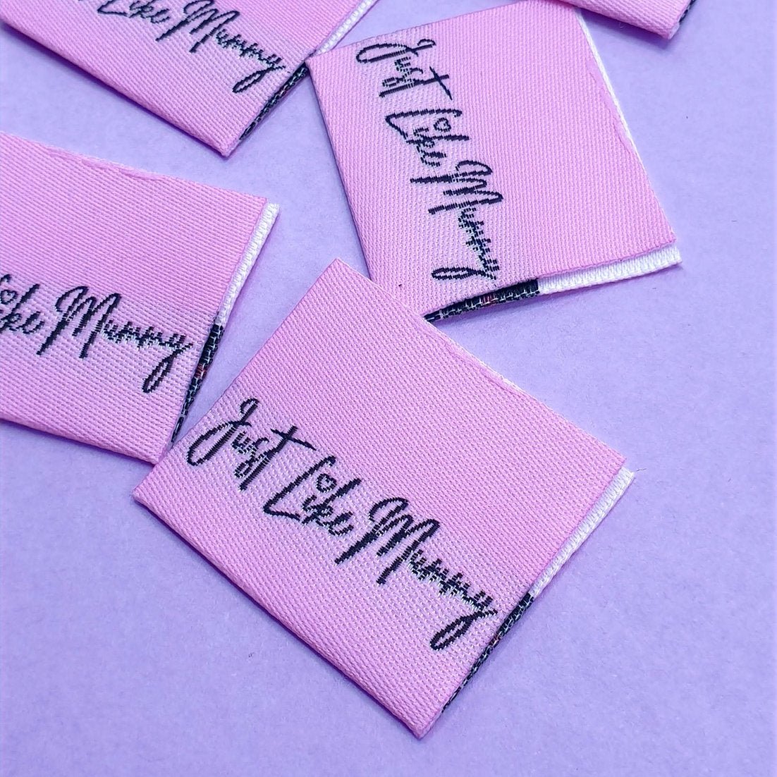 "JUST LIKE MOMMY" Woven Label Pack - Sew Anonymous - Simplifi Fabric