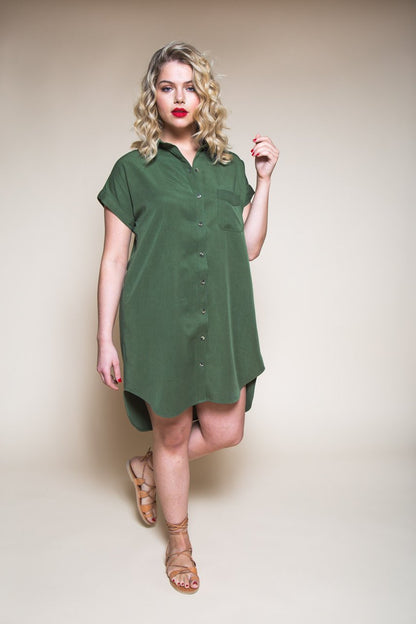 Kalle Shirt & Shirtdress Pattern - Closet Core Patterns - Simplifi Fabric