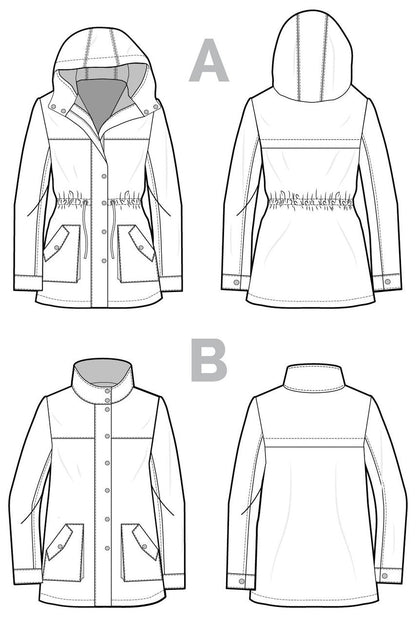 Kelly Anorak Jacket Pattern - Closet Core Patterns - Simplifi Fabric