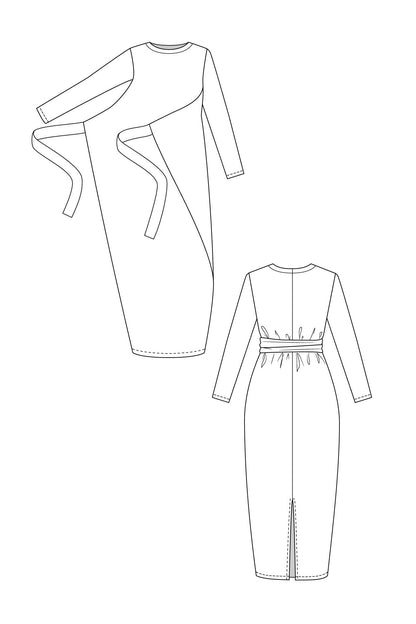 Kielo Wrap Dress and Jumpsuit - PDF Pattern - Named Clothing - Simplifi Fabric