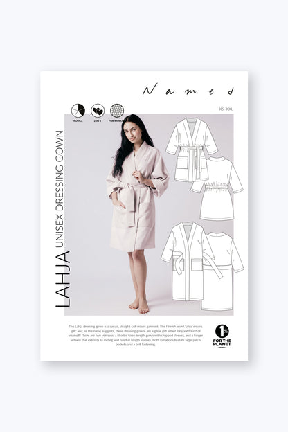 Lahja Unisex Dressing Gown - PDF Pattern - Named Clothing - Simplifi Fabric