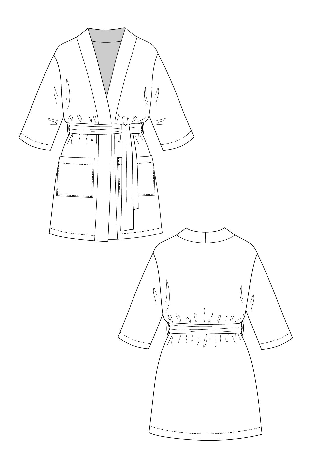 Lahja Unisex Dressing Gown - PDF Pattern - Named Clothing - Simplifi Fabric