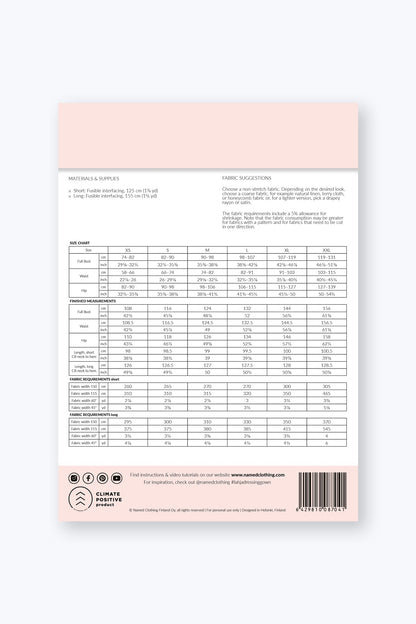 Lahja Unisex Dressing Gown - PDF Pattern - Named Clothing - Simplifi Fabric