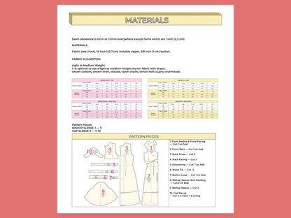 Lark Frock PDF Pattern - Lydia Naomi - Simplifi Fabric