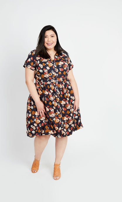 Lenox Shirtdress Paper Pattern - Cashmerette - Simplifi Fabric