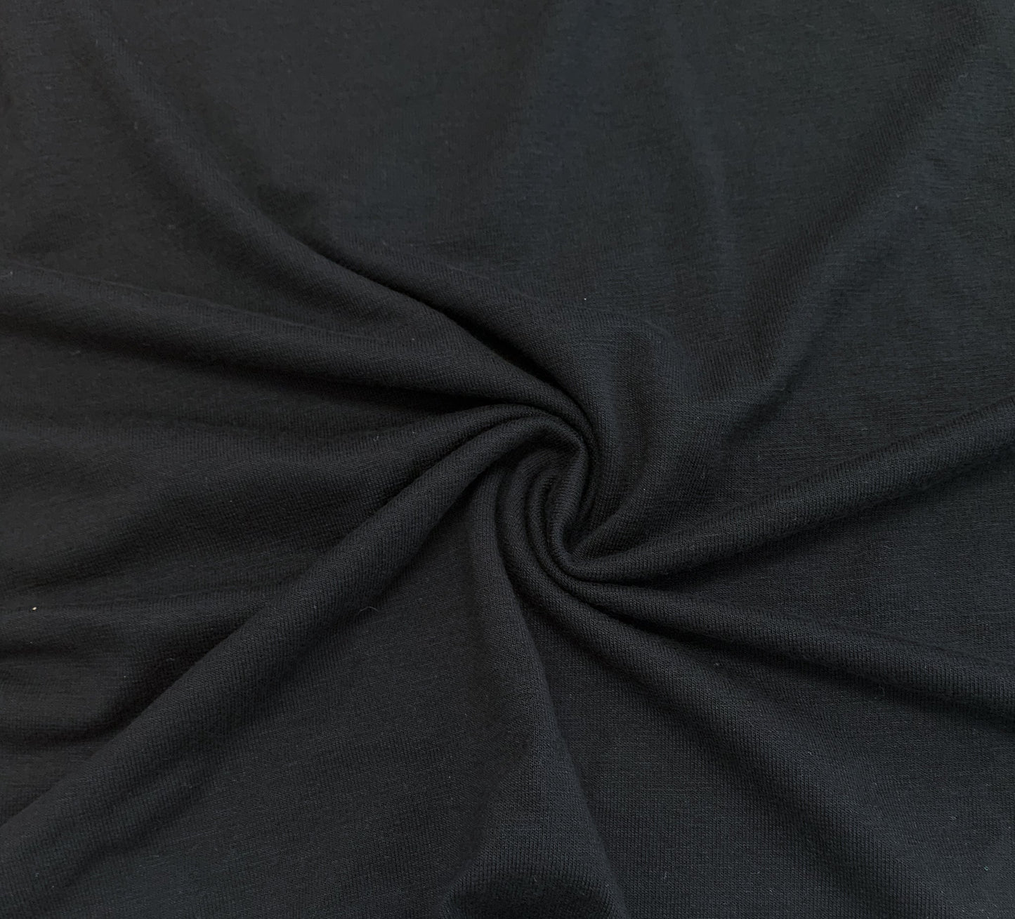 LENZING™ ECOVERO™ Viscose Spandex Jersey - Black - Simplifi Fabric