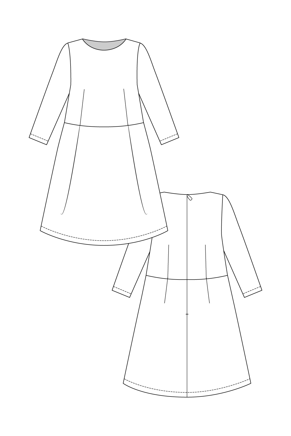 Lexi A - Line Dress - PDF Pattern - Named Clothing - Simplifi Fabric