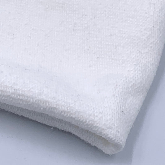 Lightweight Organic Cotton Terry - Grown & Made in USA - Optic White - Simplifi Fabric